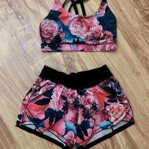LULULEMON BUNDLE: Sz 4 bra + Sz 2 shorts
